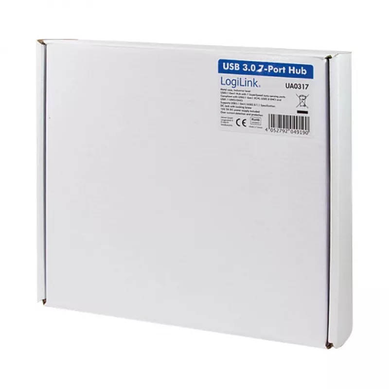 Hub USB 3.0 LOGILINK UA0317, 7 Portas, Caixa Metálica, Qualidade Industrial
