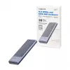 LogiLink UA0435 caixa para SSD USB 3.2 Gen 2x2, M.2 NVMe/SATA, USB-C, 20 Gbps, cinzento