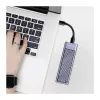 LogiLink UA0435 caixa para SSD USB 3.2 Gen 2x2, M.2 NVMe/SATA, USB-C, 20 Gbps, cinzento
