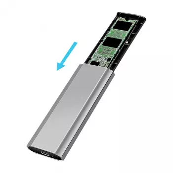LogiLink UA0439 caixa para SSD USB 3.2 Gen 2 USB-C para PCIe NVMe