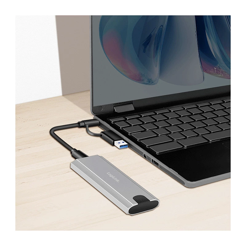 LogiLink UA0439 caixa para SSD USB 3.2 Gen 2 USB-C para PCIe NVMe