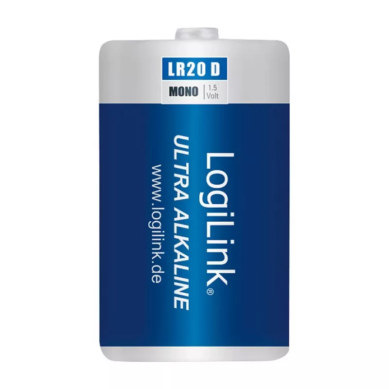 LogiLink Pilha alcalina Ultra Power D LR20 pack de 2 blister