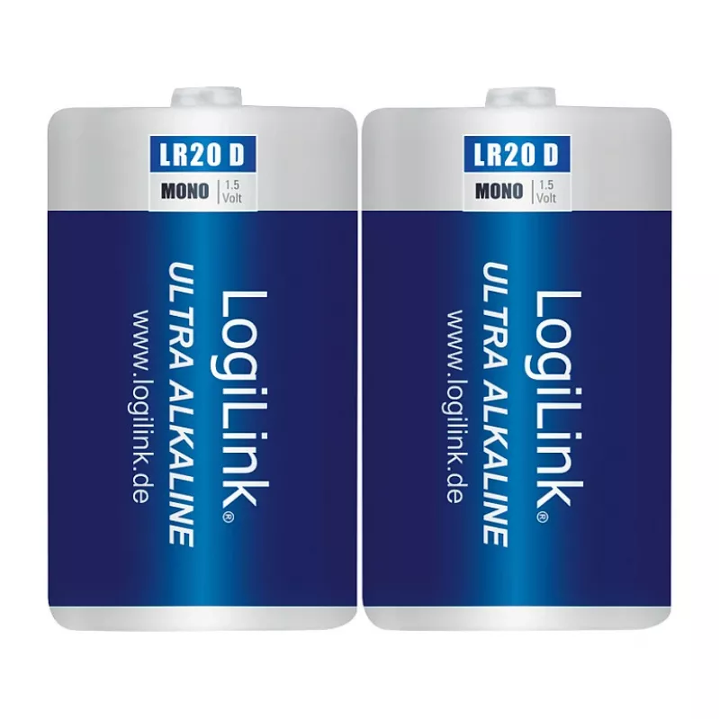 LogiLink Pilha alcalina Ultra Power D LR20 pack de 2 blister