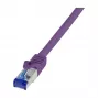 LogiLink cabo de rede Ultraflex Cat.6A S/FTP RJ-45 (M/M) – violeta 5 m – C6A079S