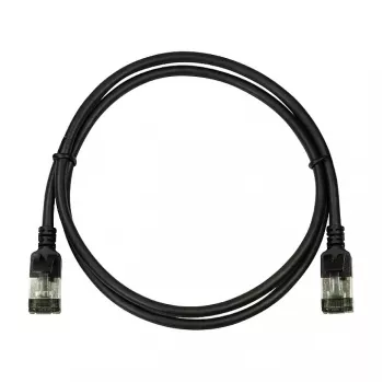 LogiLink Cabo de patch Ultraflex SlimLine Cat6a S/FTP, 2 m, preto (CQ9053S)