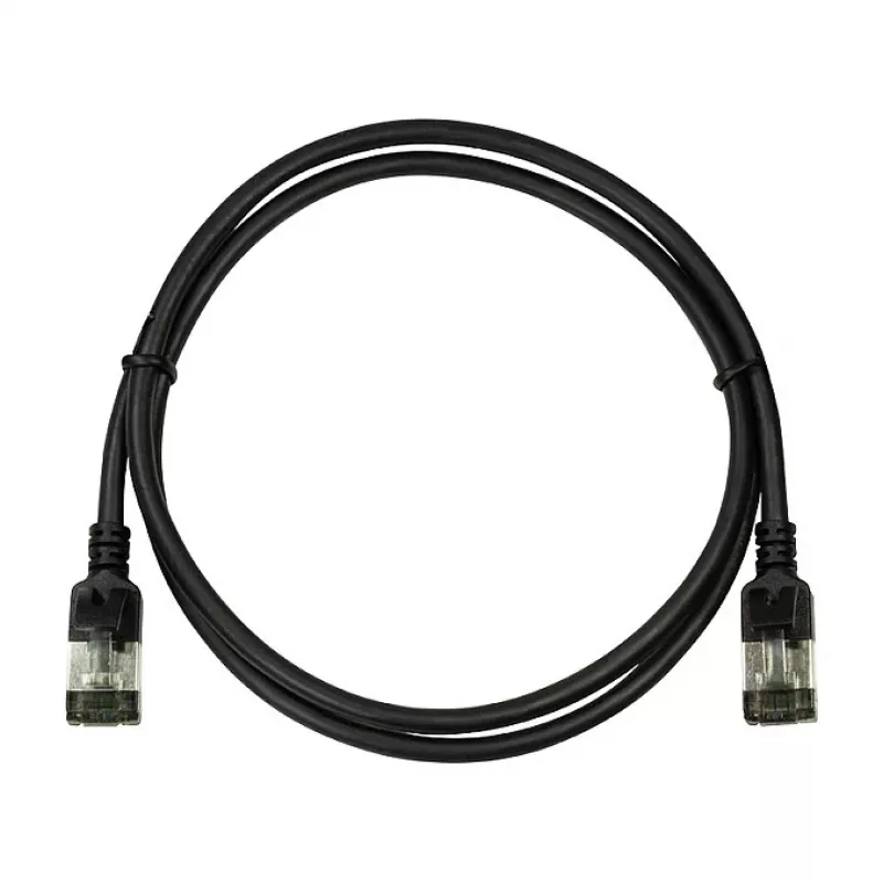 LogiLink Cabo de patch Ultraflex SlimLine Cat6a S/FTP, 2 m, preto (CQ9053S)