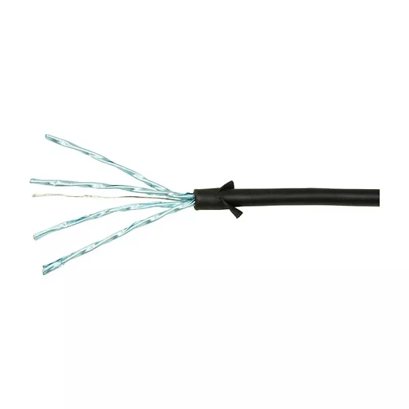 LogiLink Cabo de patch Ultraflex SlimLine Cat6a S/FTP, 2 m, preto (CQ9053S)