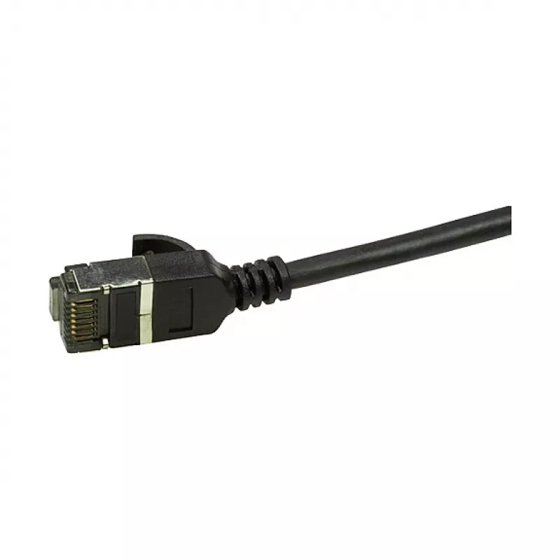 LogiLink Cabo de patch Ultraflex SlimLine Cat6a S/FTP, 2 m, preto (CQ9053S)