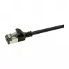 LogiLink Cabo de patch Ultraflex SlimLine Cat6a S/FTP, 2 m, preto (CQ9053S)