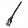 LogiLink Cabo de patch Ultraflex SlimLine Cat6a S/FTP, 2 m, preto (CQ9053S)