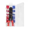 Alicate de cravar universal LOGILINK para terminais isolados com conjunto de terminais