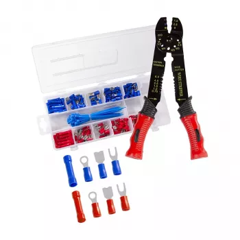 Alicate de cravar universal LOGILINK para terminais isolados com conjunto de terminais