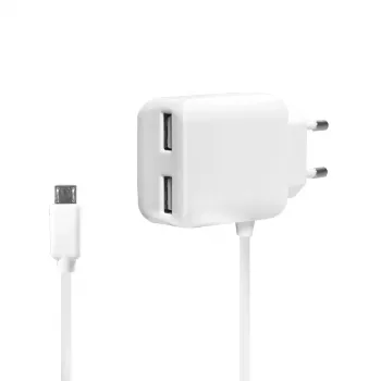LogiLink Carregador USB de Parede Universal - Fonte de Alimentação - 2,1 A - 2 Portas de Saída (USB)