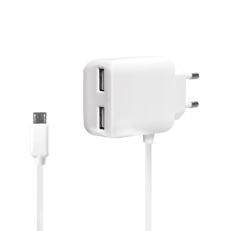 LogiLink Carregador USB de Parede Universal - Fonte de Alimentação - 2,1 A - 2 Portas de Saída (USB)