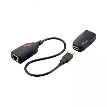 LOGILINK extensão USB 2.0 Cat.5, 50 m, pigtail, preto