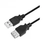 Cabo de extensão LogiLink CU0011B USB 2.0, ficha USB-A para conector fêmea USB-A, preto, 3 m