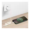 Cabo LogiLink CU0324 USB 2.0 Type-C, A/M para C/M, 480 Mbps, 60W, Nylon, rosa, 1 m