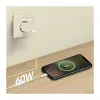 Cabo LogiLink USB 2.0 Type-C, C/M para C/M, 480 Mbps, 60W, nylon, amarelo, 0,5 m