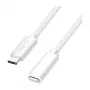 Cabo de extensão USB 2.0 USB-C Logilink (ficha para conector fêmea) – 100W PD, 480 Mbps, branco, 2m