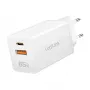 Carregador Logilink USB-A/C 65 W GaN, 1x USB-A (QC), 1x USB-C (PD), branco