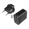 Logilink Carregador de viagem USB-A, 18 W, GaN, 1 porta, 1x USB-A (QC), preto