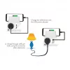 LogiLink Carregador de parede USB-A 10,5 W, 2 portas, com estação de carregamento, branco
