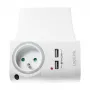 LogiLink Carregador de parede USB-A 10,5 W, 2 portas, com estação de carregamento, branco