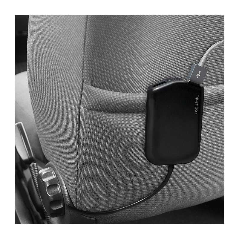 Logilink Carregador de automóvel USB, 2+2 portas, 24 W, preto