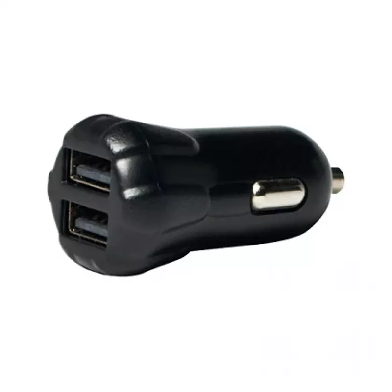 Conjunto de carregador de automóvel USB LogiLink, carregador de 2 portas + suporte