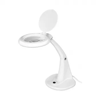 Lupa LED LOGILINK WZ0059 com suporte de mesa, 3 dioptrias (1,75x), 40 LEDs SMD, 6,5 W, branco luz do dia, Preto