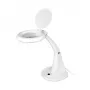 Lupa LED LOGILINK WZ0059 com suporte de mesa, 3 dioptrias (1,75x), 40 LEDs SMD, 6,5 W, branco luz do dia, Preto