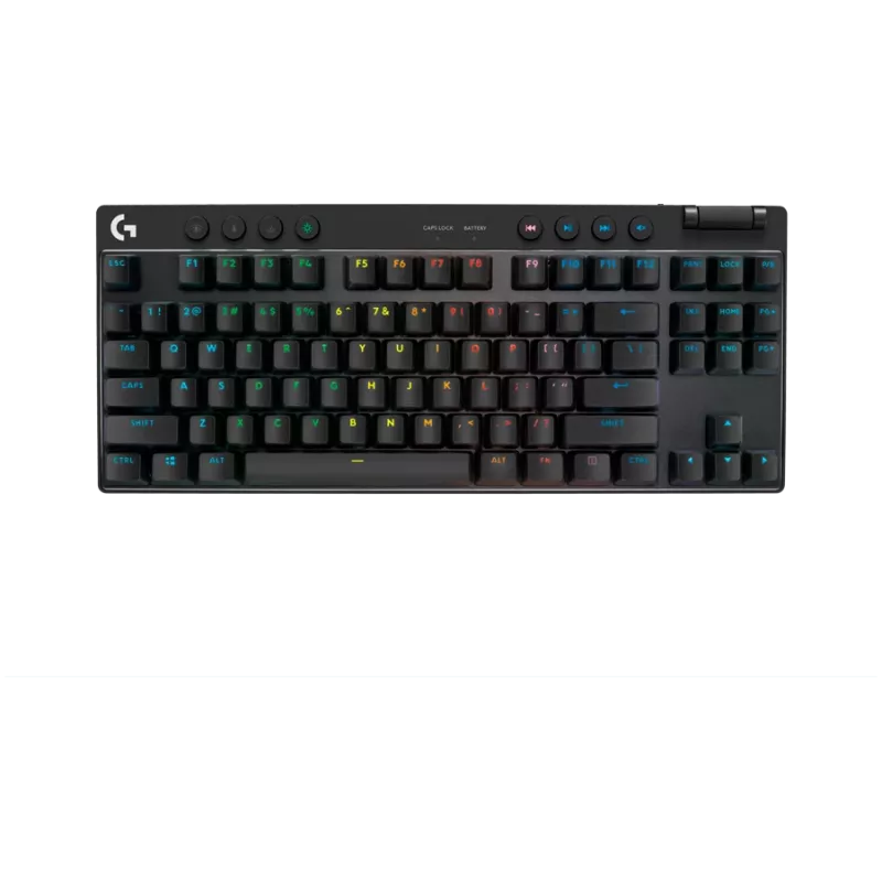 Teclado USB com fios Logitech 920-012134 - tamanho completo QWERTY - preto