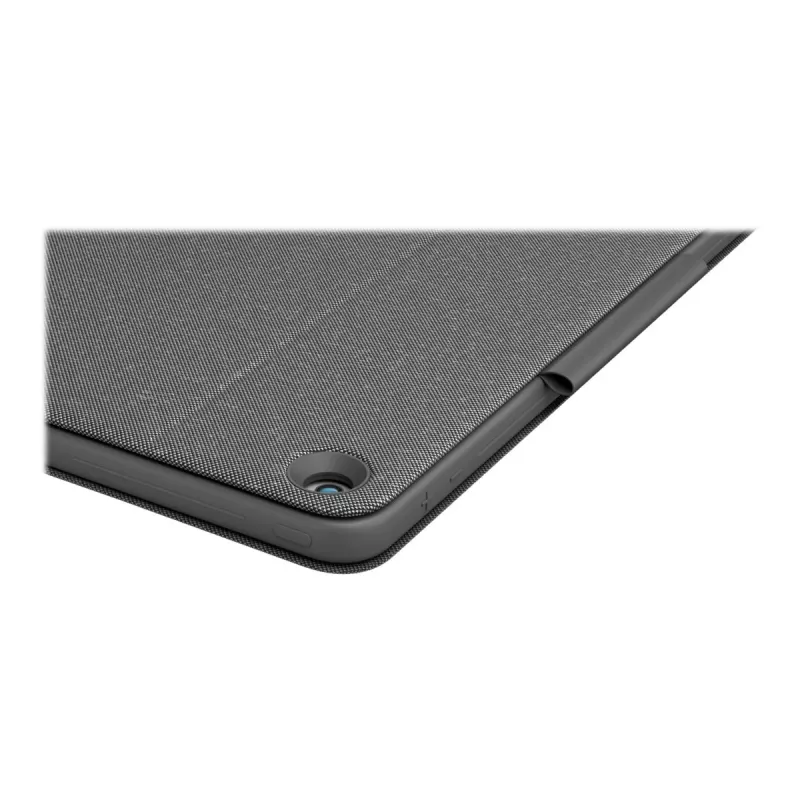 Logitech Combo Touch - Teclado e capa folio - com trackpad - retroiluminado - Apple Smart Connector - QWERTY - Italiano - Grafite - para Apple iPad de 10,2 polegadas (7.ª geração, 8.ª geração, 9.ª geração)