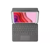 Logitech Combo Touch - Teclado e capa folio - com trackpad - retroiluminado - Apple Smart Connector - QWERTY - Italiano - Grafite - para Apple iPad de 10,2 polegadas (7.ª geração, 8.ª geração, 9.ª geração)