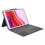 Logitech Combo Touch teclado e capa folio com trackpad para Apple iPad 10,2 polegadas (7.ª, 8.ª, 9.ª geração) - grafite - layout UK