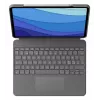 Logitech Combo Touch capa com teclado e trackpad para iPad Pro 12.9 (5.ª geração), disposição Pan Nordic, Oxford Gray