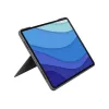 Logitech Combo Touch capa com teclado e trackpad para iPad Pro 12.9 (5.ª geração), disposição Pan Nordic, Oxford Gray