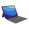 Logitech Combo Touch capa com teclado e trackpad para iPad Pro 12.9 (5.ª geração), disposição Pan Nordic, Oxford Gray