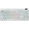 Logitech G PRO X TKL Lightspeed teclado gaming sem fios, QWERTY nórdico, retroiluminado, 2,4 GHz/Bluetooth, interruptores táteis, branco