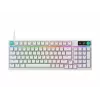 Logitech G316 X 98 Teclado mecânico compacto para gaming, GX Brown Tactile, LIGHTSYNC RGB, Branco, Layout alemão