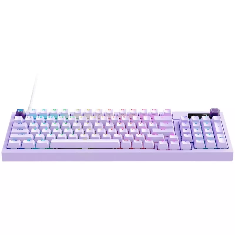 Logitech G316 X Teclado gaming com fio 98 - lilás - US International - switches táteis