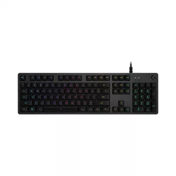 Logitech G512 Carbon teclado mecânico gaming - GX Brown tátil, LIGHTSYNC RGB, USB passthrough, alumínio aeronáutico, tamanho completo