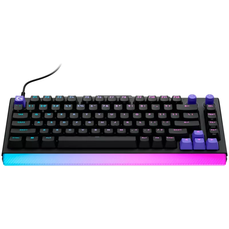 Teclado mecânico Logitech G512 X 75 Carbon com interruptores táteis GX Brown e LIGHTSYNC RGB