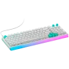 Teclado de gaming com fios LOGITECH G512 X 98 - branco - US International - USB - tátil (GX Brown)