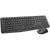 Conjunto de teclado e rato sem fios Logitech MK235, 2,4 GHz RF, layout QWERTZ, preto, recetor USB – 920-008031