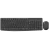 Conjunto de teclado e rato sem fios Logitech MK235, 2,4 GHz RF, layout QWERTZ, preto, recetor USB – 920-008031
