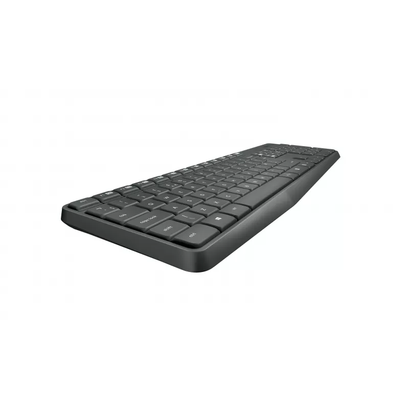 Conjunto de teclado e rato sem fios Logitech MK235, 2,4 GHz RF, layout QWERTZ, preto, recetor USB – 920-008031