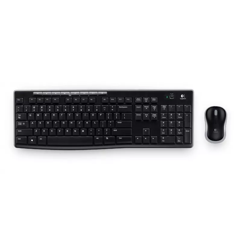 Conjunto sem fios Logitech MK270 – teclado e rato RF 2,4 GHz tamanho normal (preto)