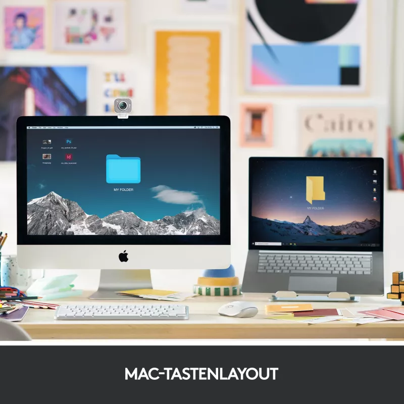 Logitech MX Keys Mini for Mac – teclado sem fios – retroiluminação – Space Gray