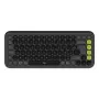 Teclado mecânico sem fios Logitech POP ICON KEYS Graphite francês AZERTY